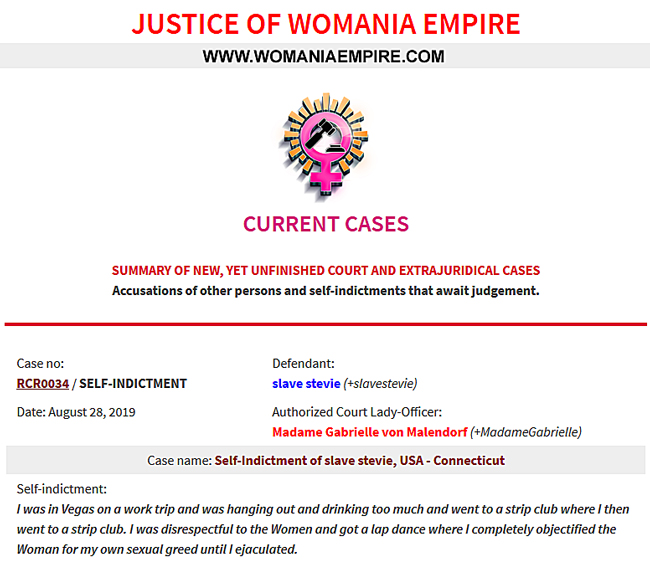 New Womania Court Case no.RCR0034