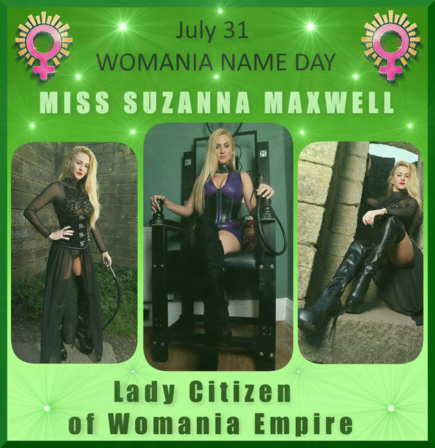 Womania Name Day - Miss Suzanna Maxwell