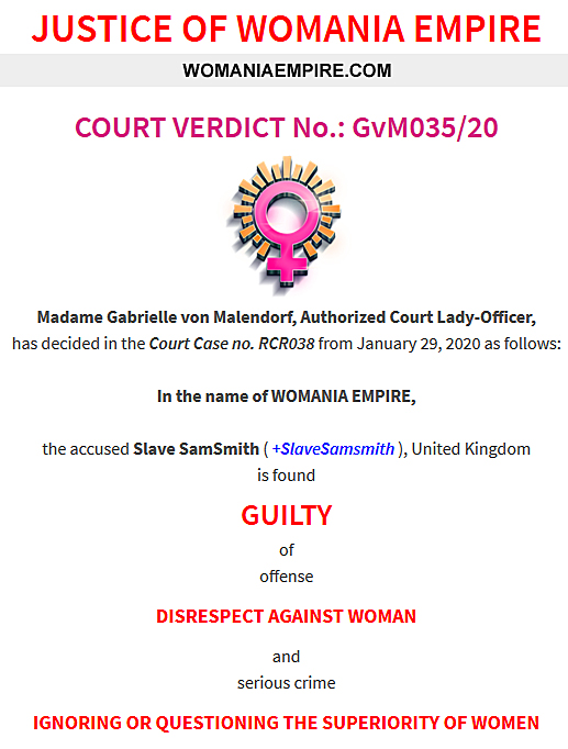 Court Verdict no.GvM035/20
