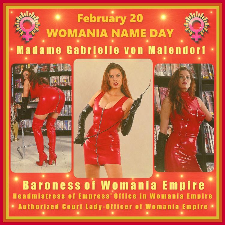 Womania Name Day - MADAME GABRIELLE