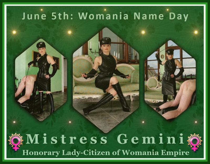 Womania Name Day - Mistress Gemini