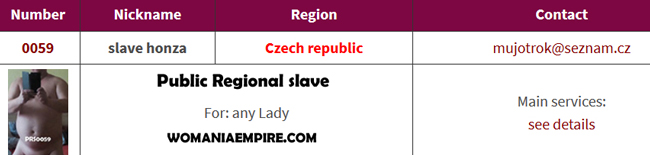 New Public Regional Slave of Womania Empire - no.0059