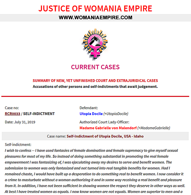 New Womania Court Case no.RCR0033