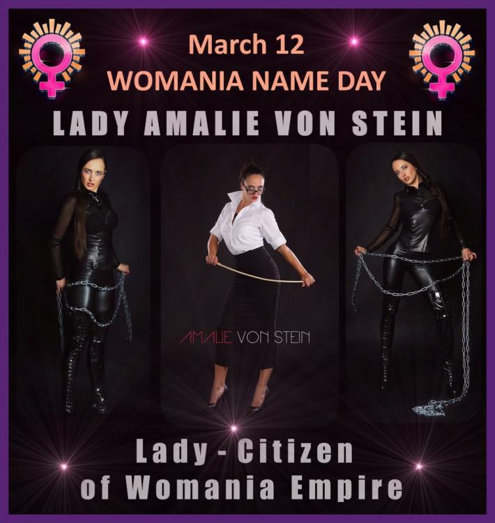 Womania Name Day - LADY AMALIE VON STEIN